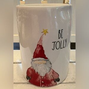 Rae Dunn Be Jolly Santa Candle